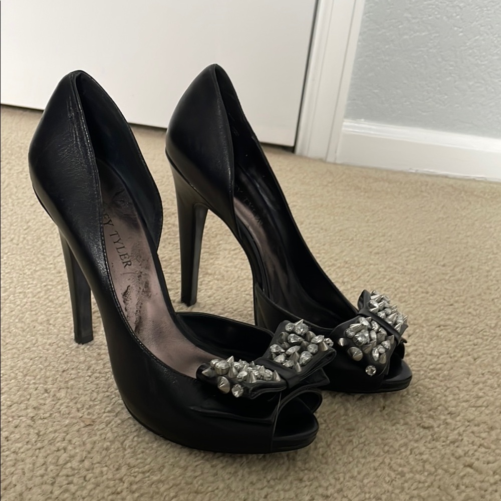 Jeffrey Taylor Stiletto PeepToe Pumps